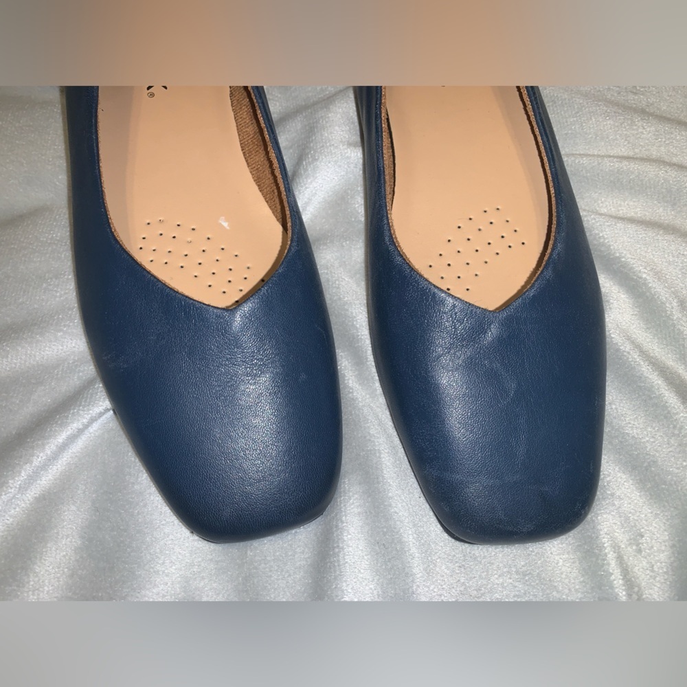 SoftWalk Vellore Women's Navy ballet Flats wide 8.5 W - Picture 4 of 12